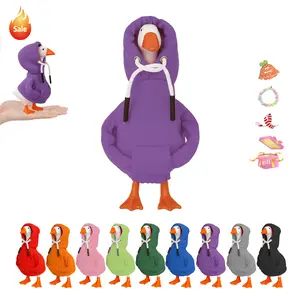7 Inch Desk Goose Outfits MiniPorch Goose Hoodies Tabletop Goose Accessory Costume Magnetic Goose Statue Key Holder Clothes Funny Mini Porch Gooses Decor Costumfor Desk Geese Statue Multiple Color To Choose