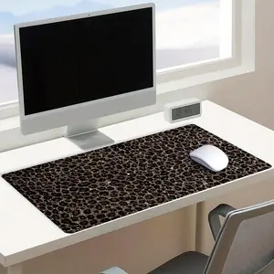 Vintage Leopard Pattern Mouse Pad, Rectangle Gaming Mouse Pad, Non-slip Rubber Base Mousepad, Office Desk Keyboard Mouse Mat for Home Office Game Room Desk, Office Desk Accessories