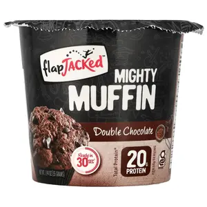 FlapJacked Mighty Muffin, Double Chocolate, 1.94 oz (55 g)