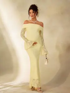 ALLITA Maternity Maternity Photography Dress, Lace Dress/Elegant Dresses For Party