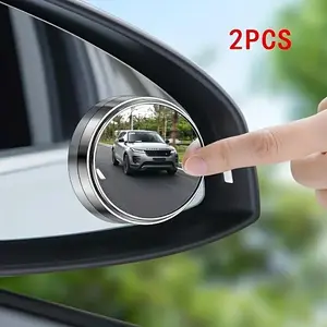 Blind Spot Car Mirrors 2-Pack –Round Convex Rear View Mirrors for Cars, SUVs, Trucks, Motorcycles, Boats & More | HD Real Glass with Rust-Resistant Frame