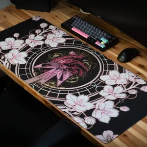 Sleep Token "Arcadian Bloom" Gaming Deskmat, Gaming Desk Accessory, Gothic Artwork Mouse Pad, Sleep Token Inspired Gift Idea for Setup