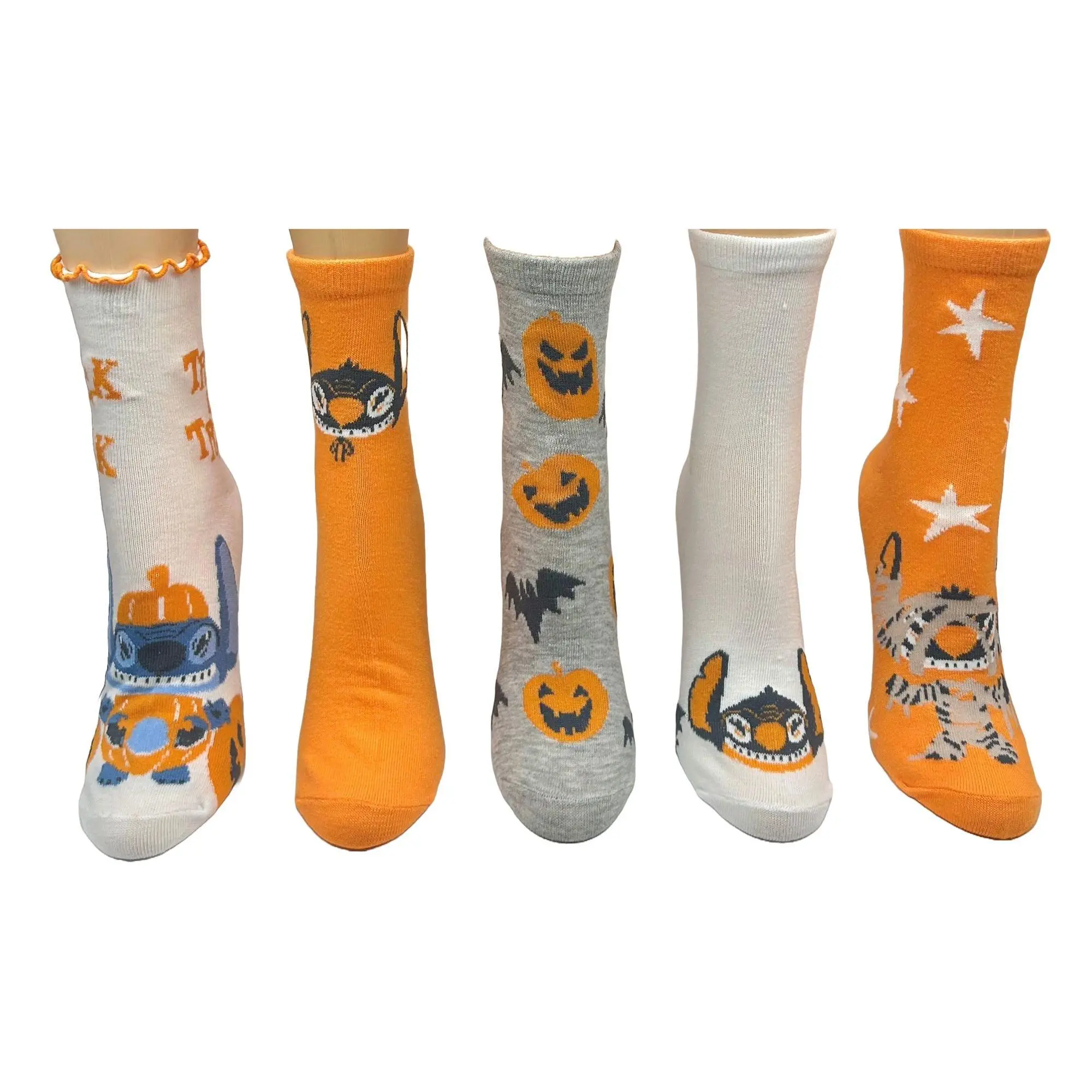 Lilo & Stitch Ladies' Fall Fun Capri Sock Set -5 Pair