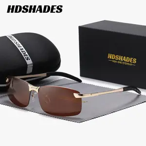 HDSHADES Unisex Trendy Stylish Full Frame Sunglasses Party Casual Polarized Rectangle Frame Sunglasses UV400