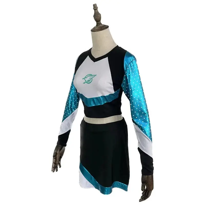 Maddy Euphoria Cheerleader Uniform Dress Maddy Perez Outfit Cosplay Costume School Girls Women Musical Sports Team Suit ，Novelty and Prank Toys