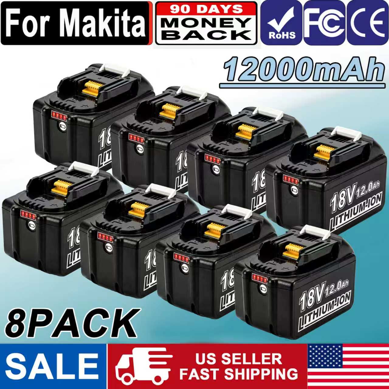 18V Lithium-Ion Battery Replacement for LXT Cordless Power Tools, 2/4 Pack Upgraded High Capacity Battery with LED Indicator, Safe & Reliable Rechargeable Cells 18V Lithium-Ion Battery Replacement for LXT Cordless Power Tools, 2/4 Pack Upgraded High Capacity Battery with LED Indicator, Safe & Reliable Rechargeable Cells