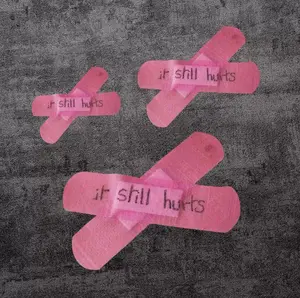 JOYTUTUS Fun Car Decoration Pink Crosses Stickers Trendy Design Covering Car Scratches Stylish Gift for Valentine's Day Travel Essential Vinyl Waterproof Decals Side Decals