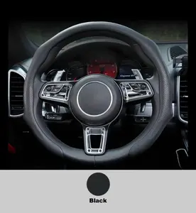 Napa Nappa Leather Steering Wheel Cover - New Quick Turn, Non-Slip, Breathable, Ultra-Thin, Universal Grip Cover, Suitable for Four Seasons, Car Accessories, Spacial Gift