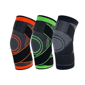 Professional outdoor sports compression strap knee brace for hiking, cycling, running, non-slip nylon knee and leg protector