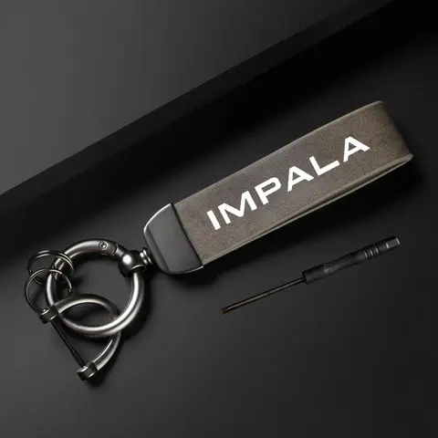Car Keychain, Car Keychain for Chevrolet Impala, Simple Design PU Leather Keychain, Car Interior Decoration Accessories, Car Key Accessory, Car Key Chains, Keyrings for Keys