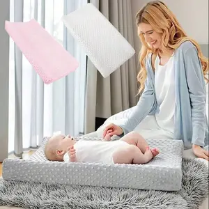 Baby Diaper Changing Pad Set, Soft Skin-Friendly Design, Portable & Foldable, Easy Storage, Detachable Cloth Cover, Ideal for Infants