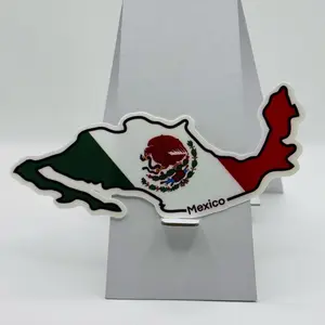 México Map Flag Sticker