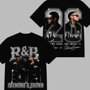 Raymond Brown 2026 R&B Tour Washed Shirt, Retro Rhythm And Blues Graphic Tee, Urban Concert Streetwear, Vintage Music Fan T-Shirt, Premium Cotton Unisex Tour Merch Gift AZ2 69K 8R4