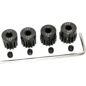 48P Pinion Gear Set 13T 14T 15T 16T 3.175mm 48 Pitch Pinion Gear Set 1/10 RC