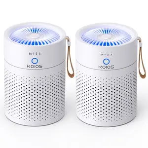2 Packs of Air Purifiers for Home, H13 True HEPA Air Purifier for Bedroom Home ,Office,Pets with Fragrance Sponge, Timer, Air Filter Cleaner for Dust, Smoke, Odor, Dander, Pollen