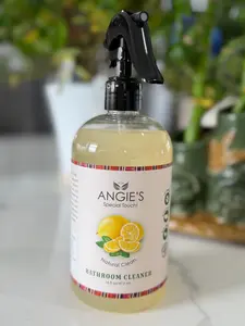 Angie's Special Touch Natural Citrus Bathroom Cleaner, 100% Natural Cleaning Agent, No Harsh Chemicals, Phosphate-Free, Sulfate-Free, 16 Fl oz