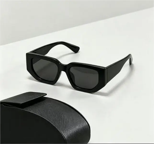 Classic Glossy Plastic Narrow Frame Rectangular Sunglasses - Minimalist UV400 Lens Eyewear for Daily Wear