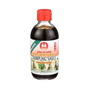 Wan Ja Shan Organic Gluten-Free Hot Dumpling Sauce, 200ml - Dipping Sauce for Dumplings, Potstickers, Spicy Food