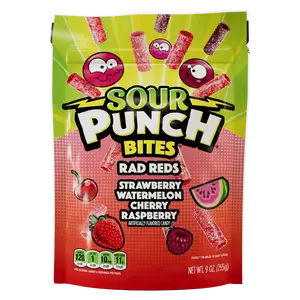 Sour Punch Bites Rad Reds Candy, 9oz Bag
