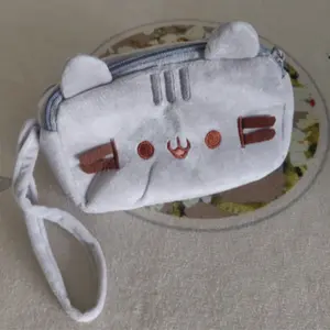 Cute Cat Theme Soft Pencil Case, Pencil Bag and Desk Organizer, Perfect for Daily Office Use, Adorable Office Supplies, Desk Accessories