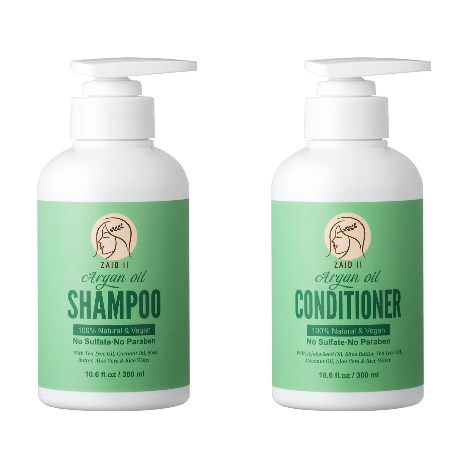 100% Natural - Argan Shampoo and Conditioner for a healthy hair