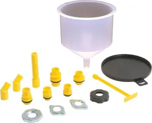 15Pcs Universal Coolant Funnel Kit - No-Spill Radiator Filling & Bleeding System with Adapters - Essential Car Repair Tools & Auto Maintenance Accessories