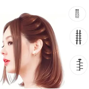 3pcs French Braid Styling Tool Set, Convenient Hair Styling Accessory for Women, Versatile Hairdressing Tool for Daily and Party Use, Fashionable Twist Braid & Bun Styling Tool