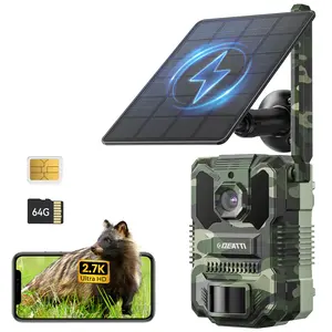 Deatti Outdoor Hunting Trail Camera – HD Wildlife Monitoring Camera with Night Vision, Waterproof Smart Animal Tracking Camera