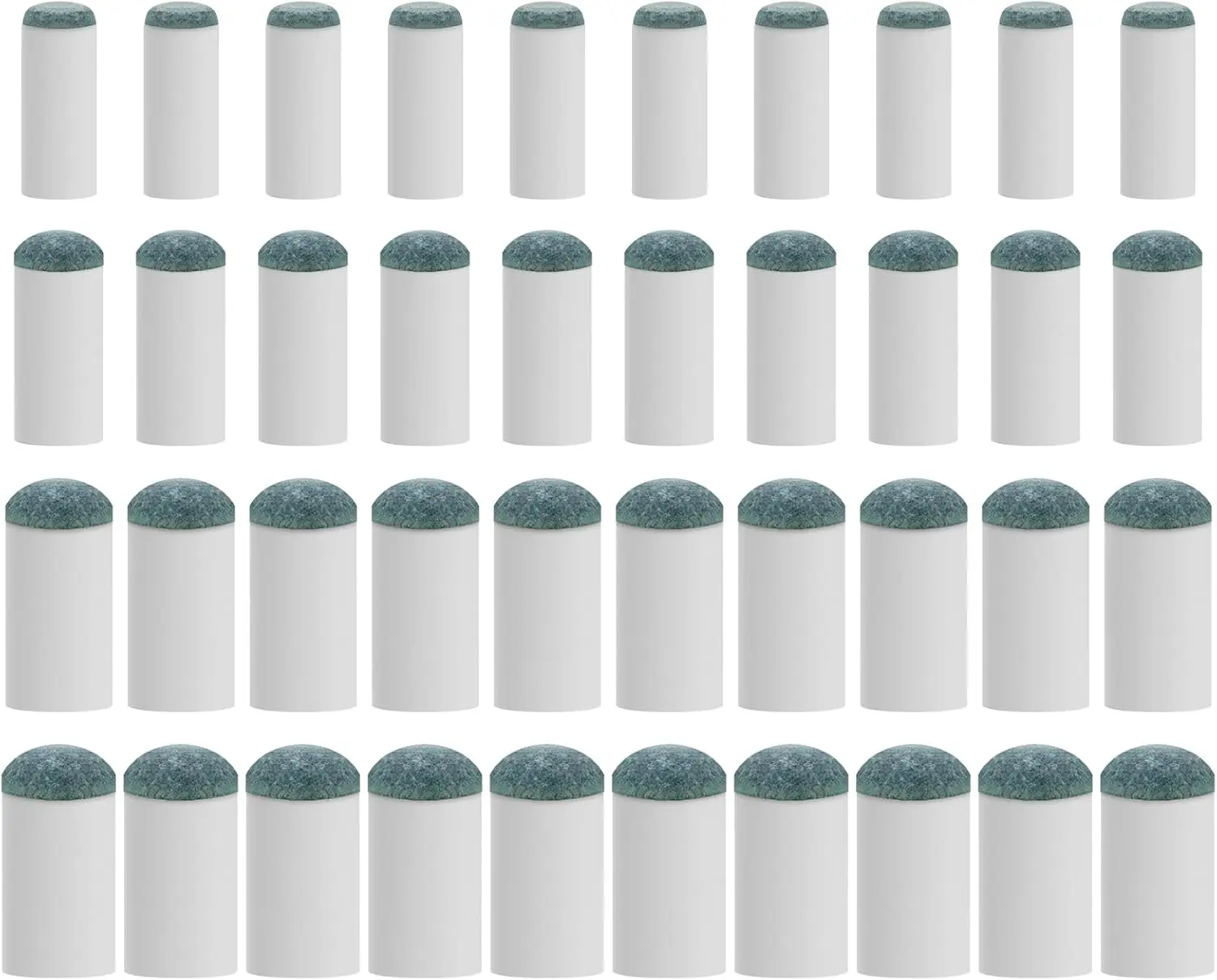 40PCS Slip-On Pool Cue Tips Replacement Kit – 4 Sizes (9mm/10mm/12mm/13mm) No Glue Pool Stick Tips for Billiards & Snooker