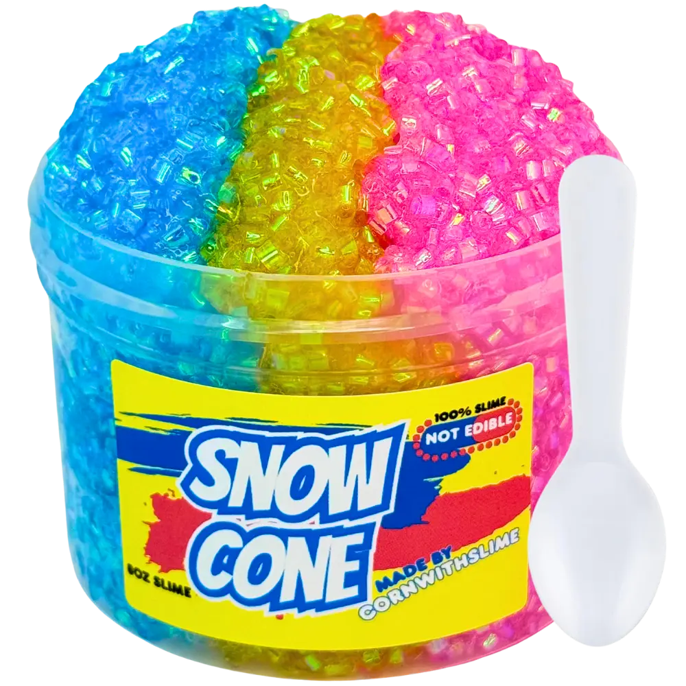 Snow Cone 8oz Slime Bingsu Texture Scented Fruit Blend + Sweet Cream