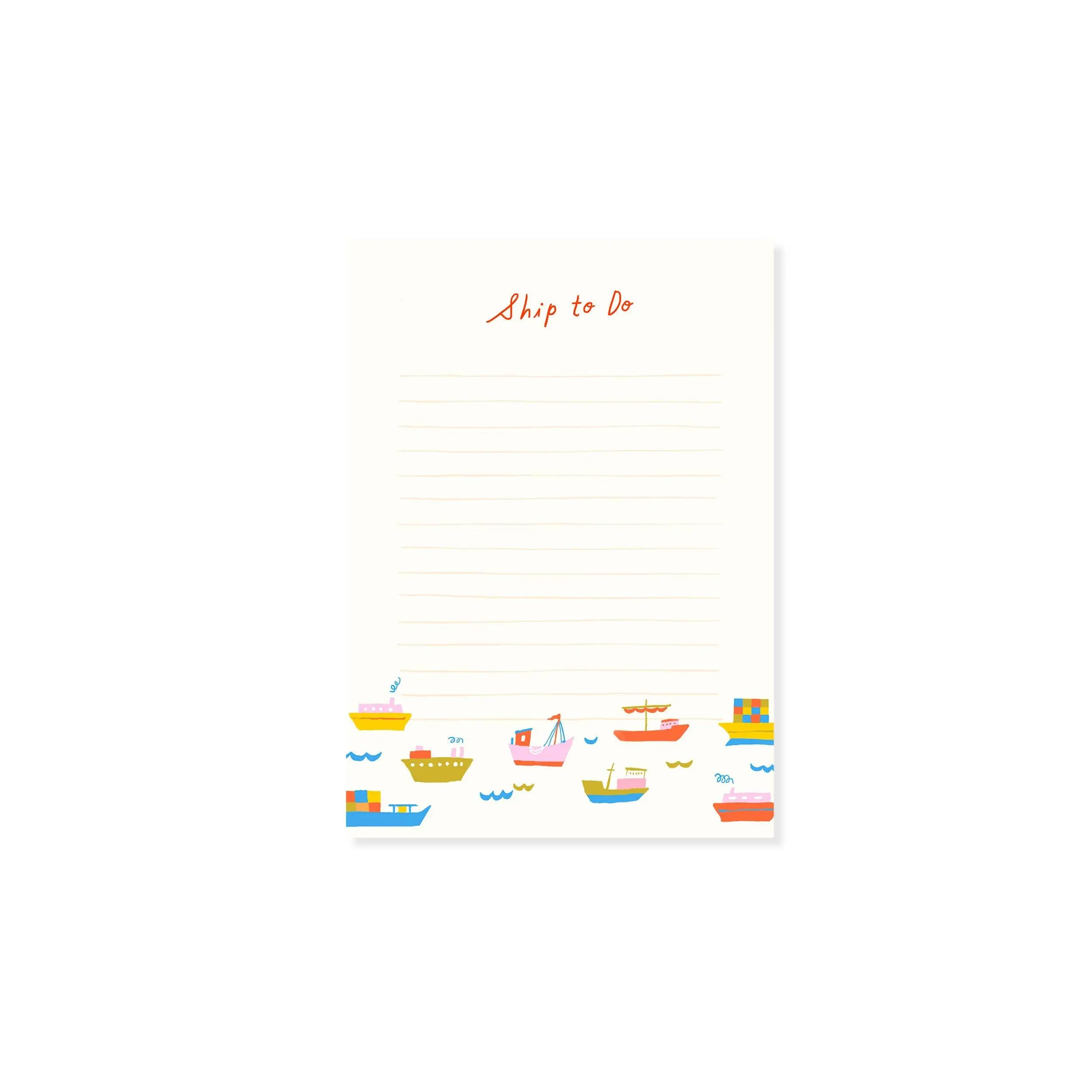 Ship to Do Notepad