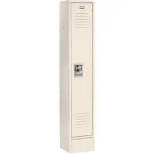 Global Industrial 254119TN 12x18x72 in. Single-Tier Infinity Locker with 1 Door, Locking Mechanism Security Modern Protection Safes, Ready-to-Assemble, Tan, Locking Mechanism Safes