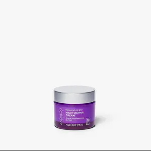 Andalou Naturals Age Defying Resveratrol Q10 Night Repair Cream 1.7 oz - Rich Luxurious Overnight Cream with Super Antioxidants for Rejuvenated Complexion
