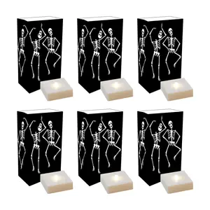 LumaBase B/O LED Luminaria Kit- Graveyard Dance, Set of 6