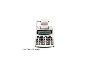 Victor 1208-2 Two-Color Compact Printing Calculator, 12-Digit LCD, Black/Red