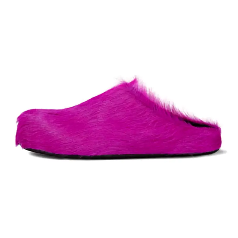 Marni 'Fussbett Sabot' fuchsia slide