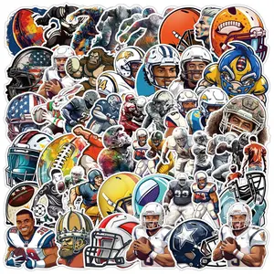 Football Series Sticker, Self Adhesive Decorative Stickers, DIY Decals for Water Bottle, Laptop, Phone Case, Scrapbooking, Journal Making, Screen Protector
