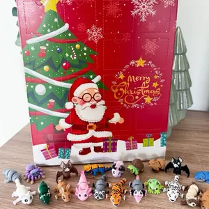 Mini Pocket Pet Advent Calendar | Cute Animal Toys | Christmas Countdown for Kids | Holiday Surprise Box | 24-Day Advent, surprise toy set