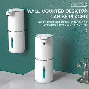 380ML Large Capacity Smart Sensor Soap Dispenser, Contactless Automatic Liquid Dispenser, Touchless Soap Dispenser, Long Battery Life, Wall Mount or Tabletop, Wall Mounted Dispenser