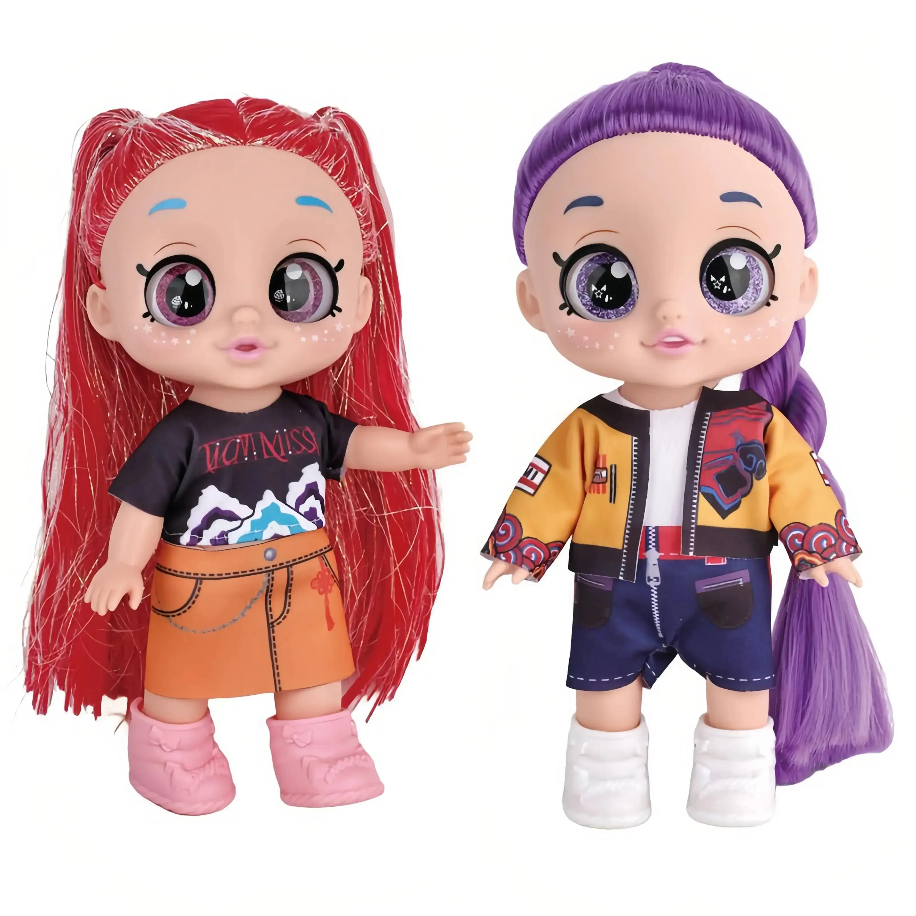 K-pop doll and anime action figure set, 10-inch figures with 5 joints that can play music; Rumi, Mira, and Zoey dolls; gifts for children—toys for girls and boys