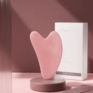 Resin beeswax heart - shaped scraping tool, suitable for facial scraping in beauty salons, full - body meridian scraping, and can be used for hair removal