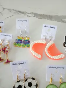 Novelty Earrings Colorful and Unique Designs for Fashion Jewelry Collection - Drop Earrings with Variety of Patterns