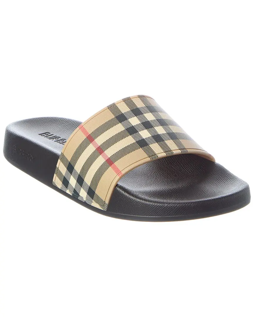 Burberry Rubber Check Slide