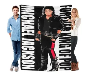 Michael Jackson's High-Quality Flannel Blanket - Superior flannel material is super soft and comfortable. Ideal for travel bedding, sofa, hiking bed, Mother's Day, Valentine's Day, birthday, Christmas gifts.