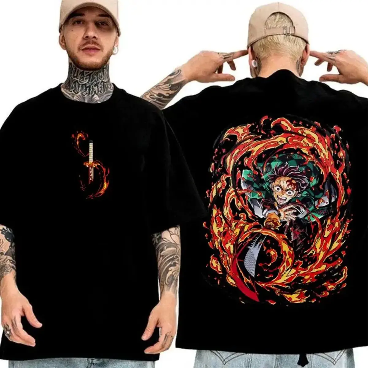 Tanjiro Kamado Anime Hoodie, Demon Slayer Infinity Castle Arc Anime Graphic Tee, Graphic Shirt For Men, For Women, Gift For Anime Fans, Unisex Sweater Pullover Tee