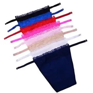 8 Pack Women Lace Cami Clip-on Mock Camisole Overlay Modesty Panel Fashion Gift