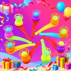 Fun Mouth Blown Floating Ball Game Set, 10-30 Pieces, Perfect for Birthday Parties, Celebrations, Carnivals, Schools, Kindergartens