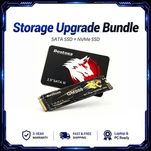 Storage Upgrade Bundle | Gen4 NVMe SSD + SATA III SSD for Laptop & Desktop,256GB,512GB,1TB