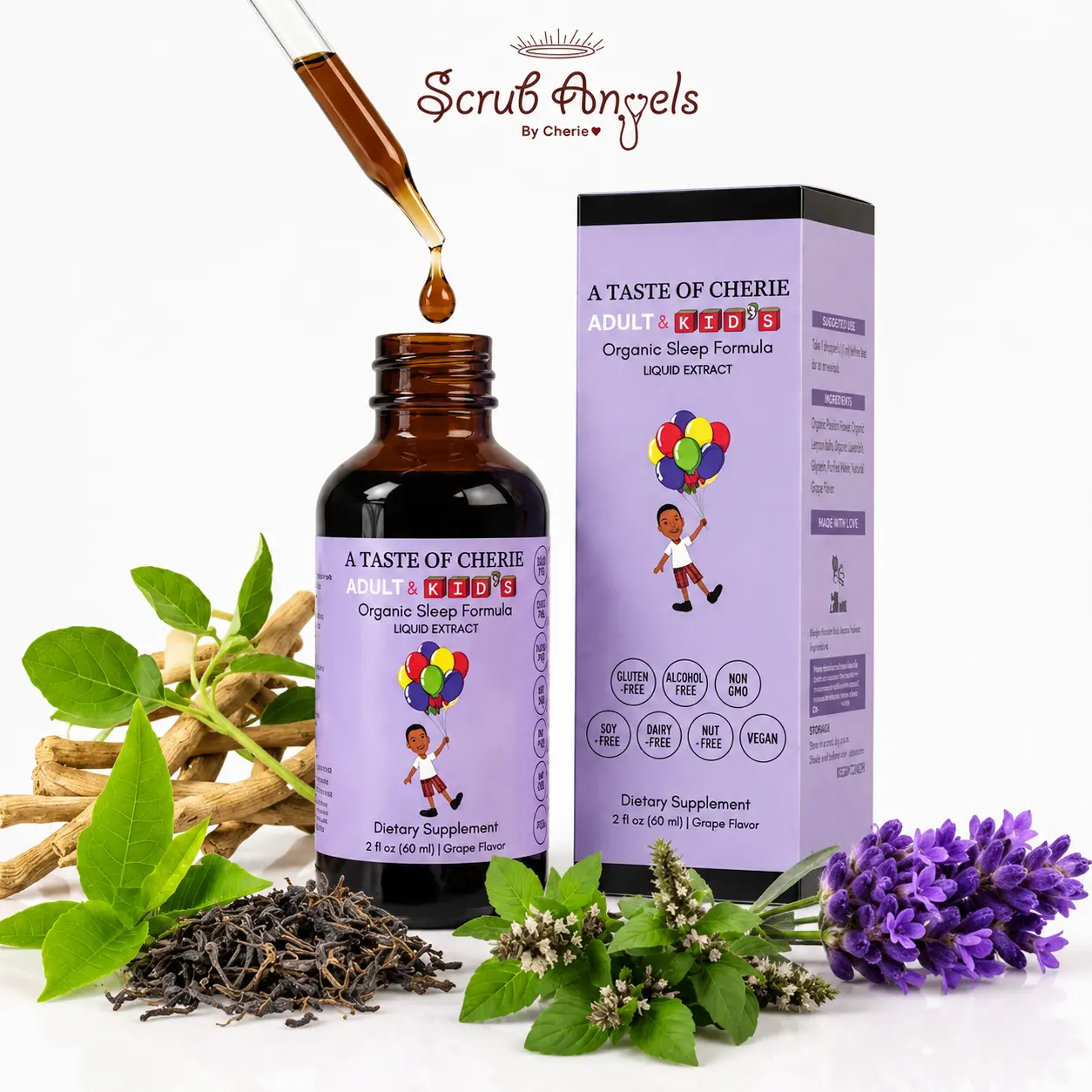 Sleep Blend Liquid Extract, Lavender Botanical Supplement - Caffeine-Free Deep Sleep Aid, Anxiety Relief Supplement for Caffeine-Free Lifestyle, Anxiety Relief Supplements