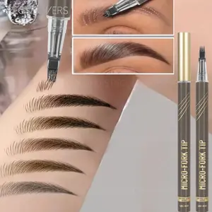 1PC Long-Lasting Fast Drying 4 Split Head Waterproof Eyebrow Makeup Pencil, Easy to Use, Cosmetic, Eyebrow Products